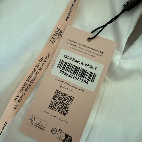 Oh Polly Millie Bow-Detail Halterneck Bubble Hem Mini Dress - Picture 4 of 5